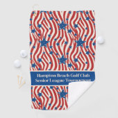 Aangepaste patriottische golfhanddoek (Insitu)