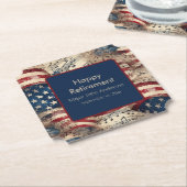 Aangepaste Patriottische Pensioen Partij Kartonnen Onderzetters (Gekanteld)