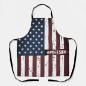 Aangepaste patriottische sterren Stripes Amerikaan Schort (Voorkant)