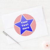 Aangepaste Patriottische Stickers (Envelop)