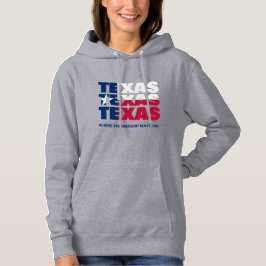 Aangepaste patriottische TEXAS-VLAG Hoodie
