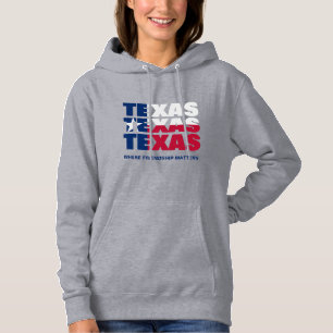 Aangepaste patriottische TEXAS-VLAG Hoodie
