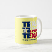 Aangepaste patriottische TEXAS-VLAG Koffiemok (Voorkant rechts)