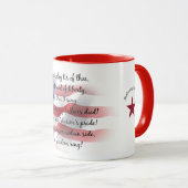 Aangepaste Patriottische USA Drank Mok (Voorkant rechts)