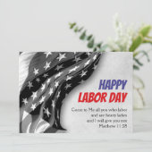 Aangepaste patriottische USA Vlag Christelijke ARB Feestdagenkaart (Staand voorkant)