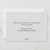 Aangepaste patriottische USA Vlag Christelijke ARB Feestdagenkaart (Achterkant)