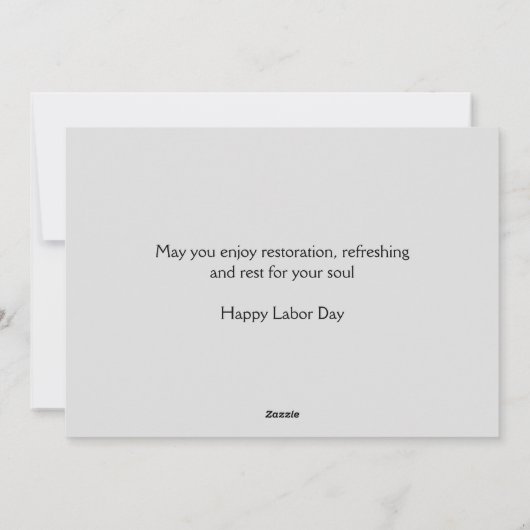 Aangepaste patriottische USA Vlag Christelijke ARB Feestdagenkaart (Achterkant)