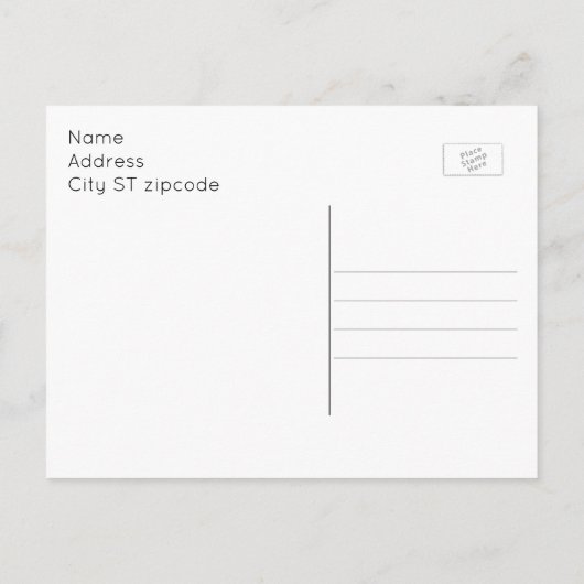 Aangepaste Patriottische Vlag van de VS, een notit Briefkaart (Achterkant)
