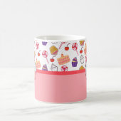 Aangepaste patroon cupcakes Koffie Mok (Center)