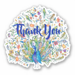 Aangepaste pauw sticker