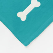 Aangepaste paw Print Dog Fleece Blanket Deken (Hoek)