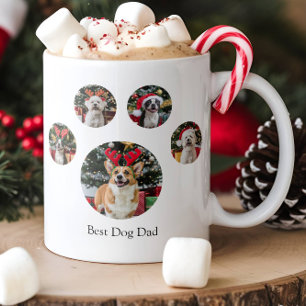 Aangepaste Paw Print Photo Collage 5 Afbeelding Ko Koffiemok