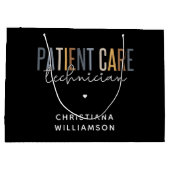 Aangepaste PCT-cadeaus voor patiënttechnicus Groot Cadeauzakje (Achterkant)