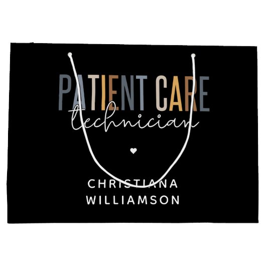 Aangepaste PCT-cadeaus voor patiënttechnicus Groot Cadeauzakje (Achterkant)