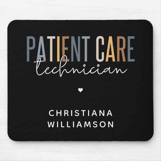 Aangepaste PCT-cadeaus voor patiënttechnicus Muismat (Voorkant)