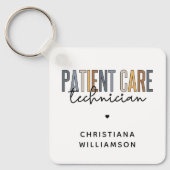 Aangepaste PCT-cadeaus voor patiënttechnicus Sleutelhanger (Voorkant)