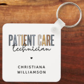 Aangepaste PCT-cadeaus voor patiënttechnicus Sleutelhanger (Achterkant)