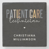 Aangepaste PCT-cadeaus voor patiënttechnicus Stenen Onderzetter (Voorkant)