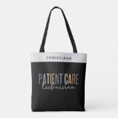 Aangepaste PCT-cadeaus voor patiënttechnicus Tote Bag (Achterkant)