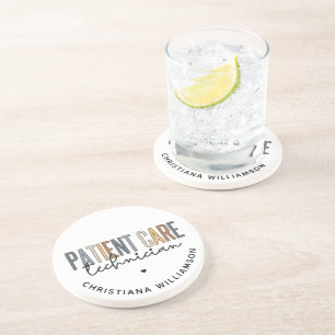Aangepaste PCT-cadeaus voor patiënttechnicus Zandsteen Onderzetter