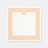 Aangepaste Peach Puff High-end gekleurd Servetten (Voorkant)
