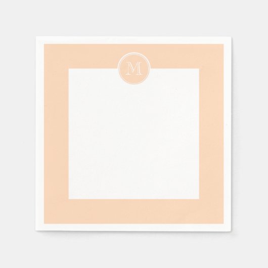 Aangepaste Peach Puff High-end gekleurd Servetten (Voorkant)