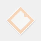 Aangepaste Peach Puff High-end gekleurd Servetten (Hoek)