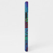 Aangepaste Peacock Blue Feather genaamd iPhone Hoesje (Rechterkant)