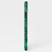 Aangepaste Peacock Blue Feather genaamd iPhone Hoesje (Rechterkant)