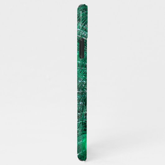 Aangepaste Peacock Blue Feather genaamd iPhone Hoesje (Rechterkant)