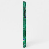 Aangepaste Peacock Blue Feather genaamd iPhone Hoesje (Linkerkant)