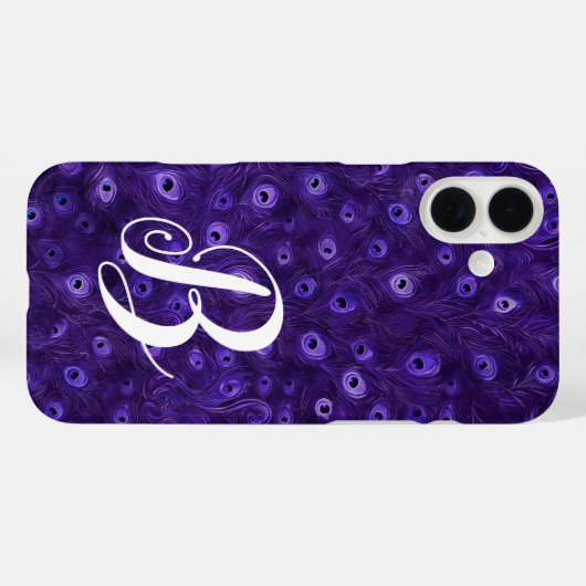 Aangepaste Peacock-doether Case-Mate iPhone Case (Achterkant (horizontaal))