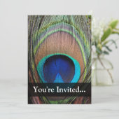 Aangepaste Peacock-doether Kaart (Staand voorkant)