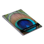 Aangepaste Peacock-doether Notitieboek (Rechterzijde)