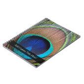 Aangepaste Peacock-doether Notitieboek (Linkerzijde)