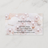 Aangepaste Pearl Business Modern gepersonaliseerd Visitekaartje (Achterkant)