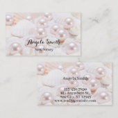 Aangepaste Pearl Business Modern gepersonaliseerd Visitekaartje (Voorkant / Achterkant)