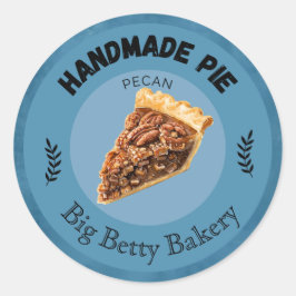 Aangepaste Pecan-pasteellabels | Gepersonaliseerde Ronde Sticker