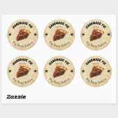 Aangepaste Pecan-pasteellabels | Gepersonaliseerde Ronde Sticker