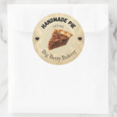 Aangepaste Pecan-pasteellabels | Gepersonaliseerde Ronde Sticker