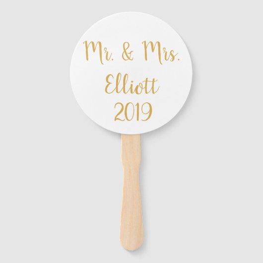 Aangepaste pedaalventilatoren voor zomerbruiloften handwaaier (Achterkant)