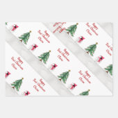 Aangepaste Peggy Penguin 1 Kerstmis Inpakpapier Vel (Voorkant 2)