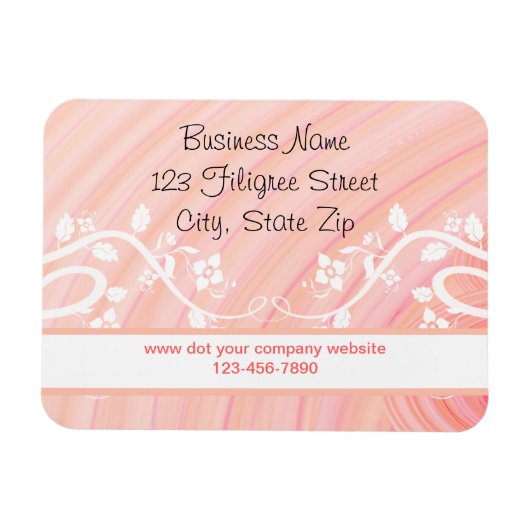 Aangepaste pekiralen Filigree en Floral Magneet (Horizontaal)