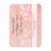 Aangepaste pekiralen Filigree en Floral Magneet (Verticaal)