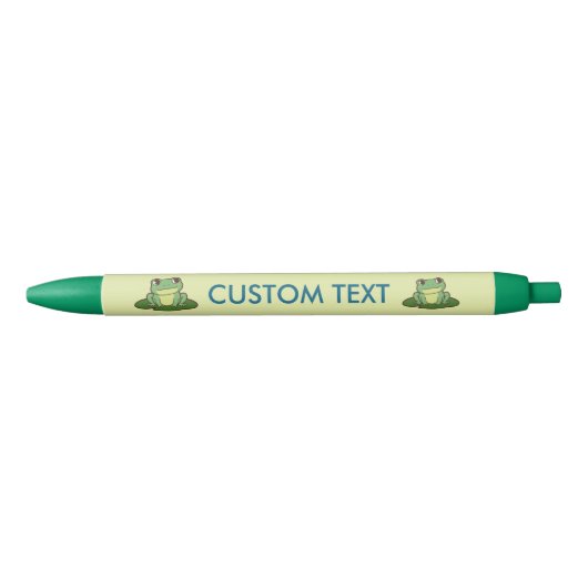 Aangepaste pen met cute groene kikker (Voorkant)