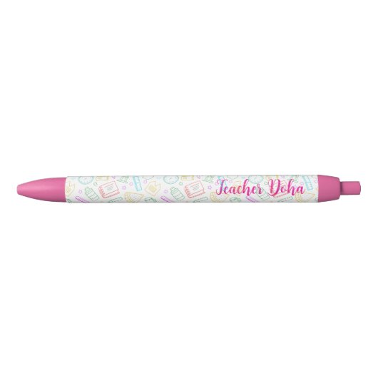 Aangepaste Pen met Naam van Docent (Voorkant)