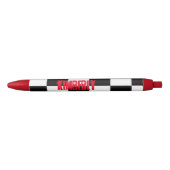 Aangepaste pen zwart, wit en rood (Voorkant)