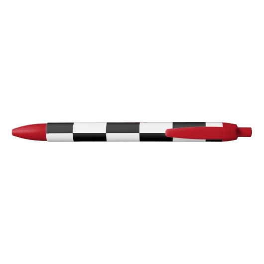 Aangepaste pen zwart, wit en rood (Achterkant)