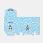 Aangepaste Penguin Baby shower Favoriet Box Bedankdoosjes (Uitgevouwen)