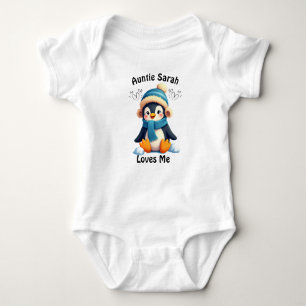 Aangepaste Penguin Baby Suit - Tante Sarah houdt v Romper
